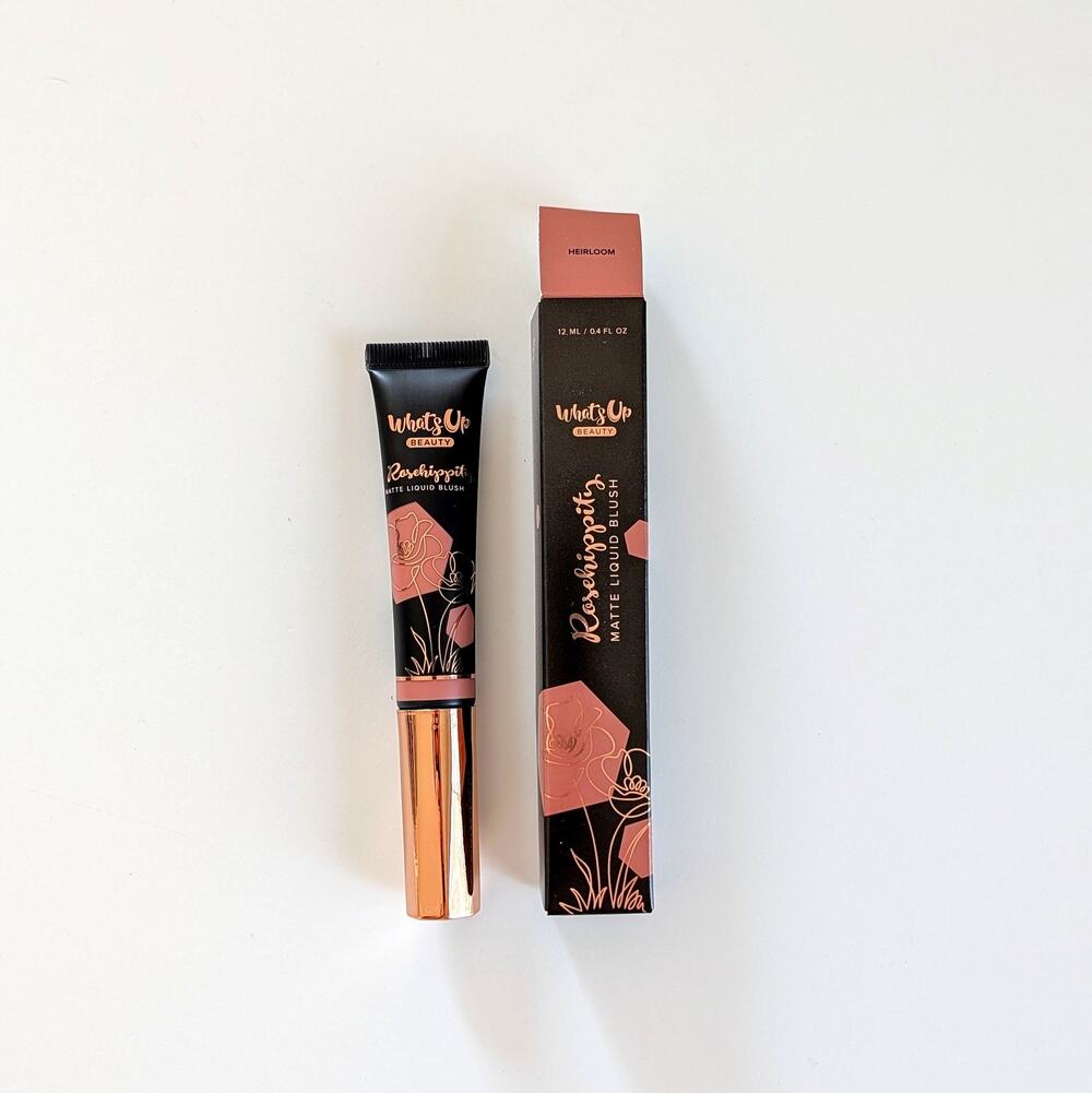 Whats Up Beauty Rosehippity Matte Liquid Blush Heirloom 0.4 oz (full size)